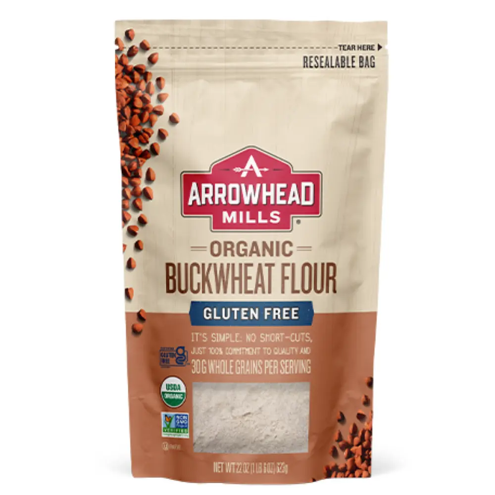 Bột Kiều Mạch Hữu Cơ, Organic Buckwheat Flour, Gluten Free, 22 oz (623g) - ARROWHEAD MILLS