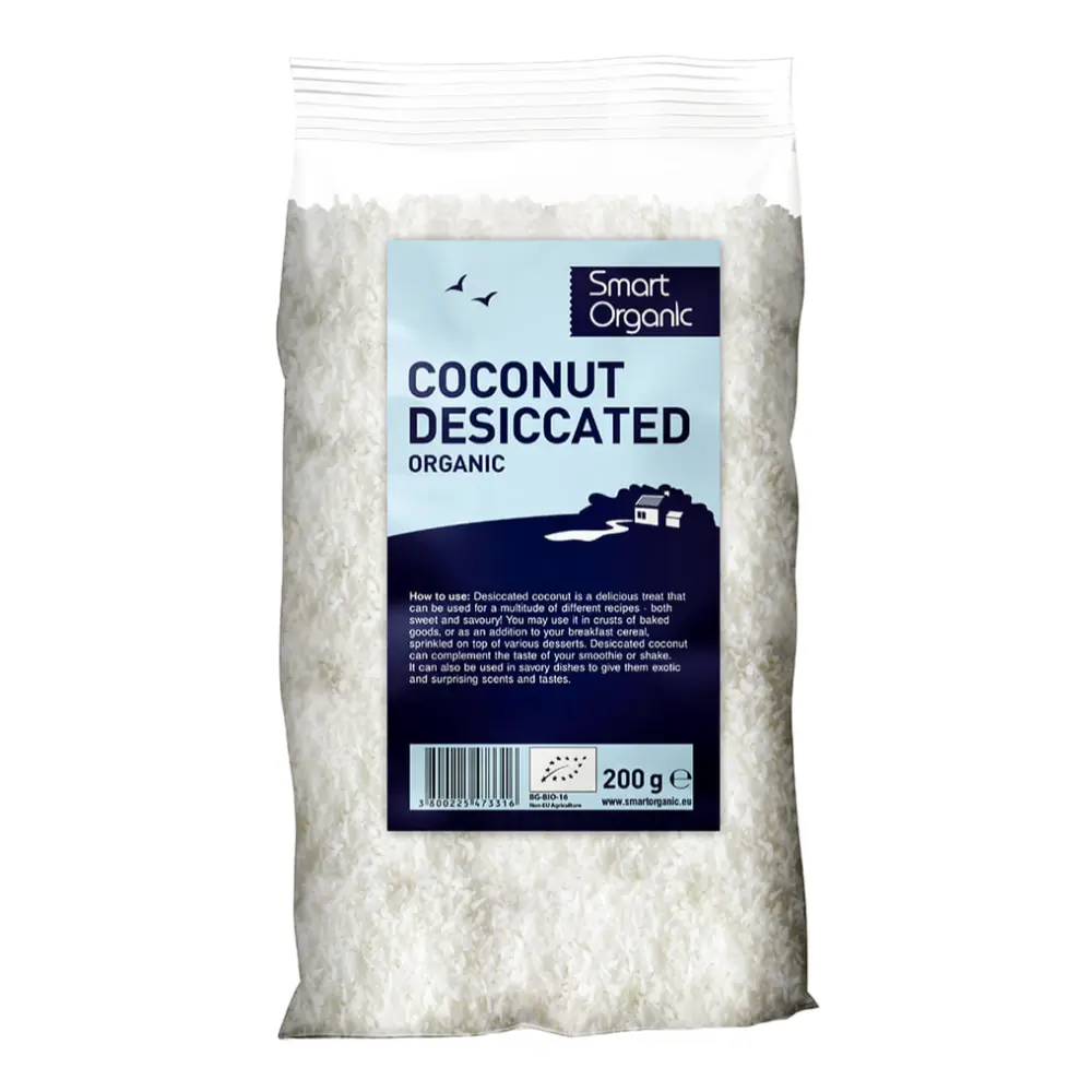 Vụn Dừa Hữu Cơ, Organic Coconut Desiccated (200g) - SMART ORGANIC