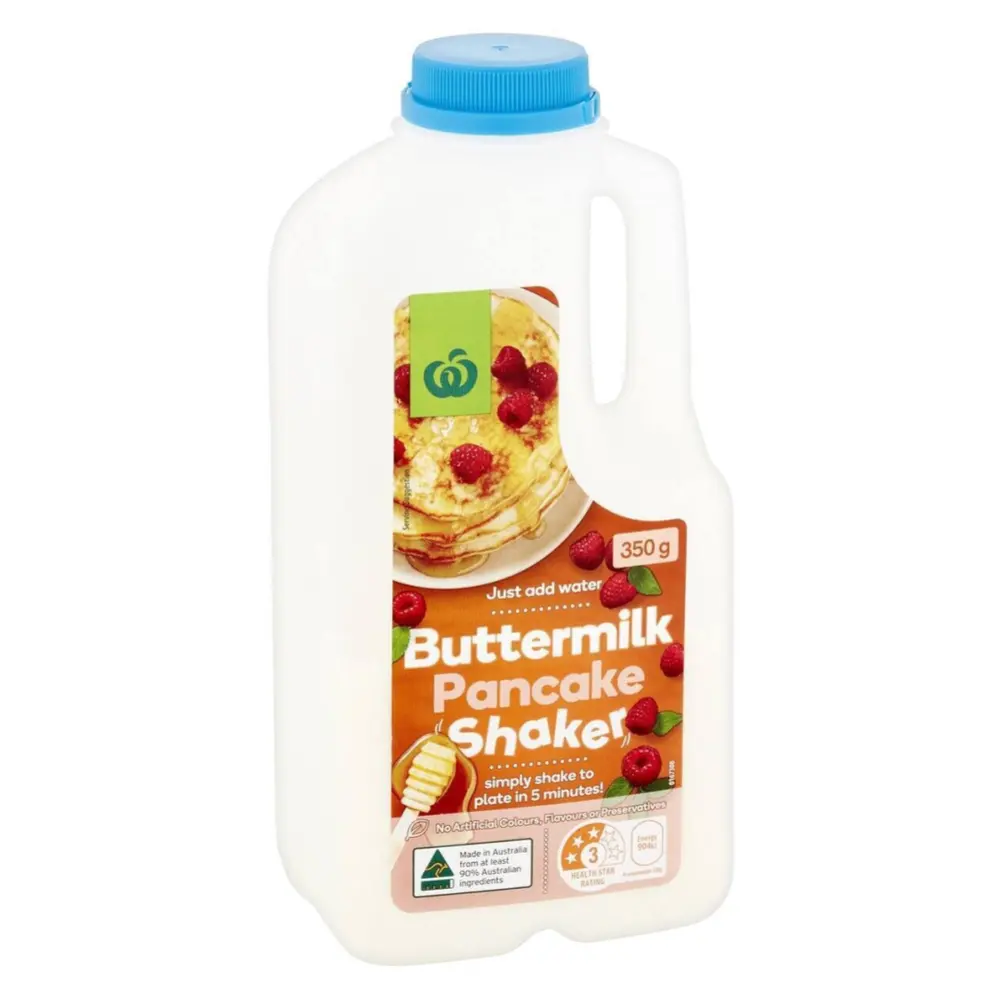 Bột Làm Bánh Pancake Bơ Sữa, Buttermilk Pancake Shaker (350g) - WOOLWORTHS