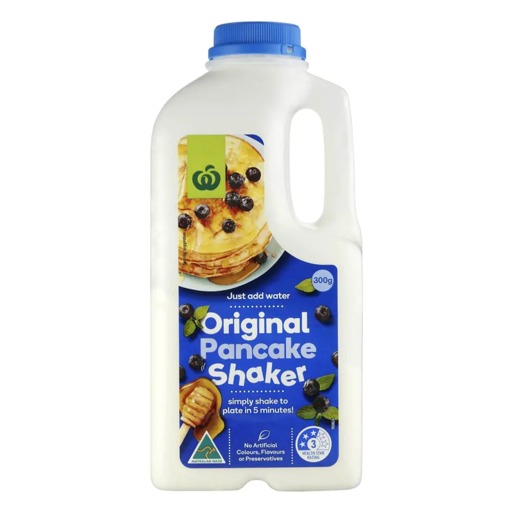 Bột Làm Bánh Pancake Nguyên Bản, Original Pancake Shaker (350g) - WOOLWORTHS