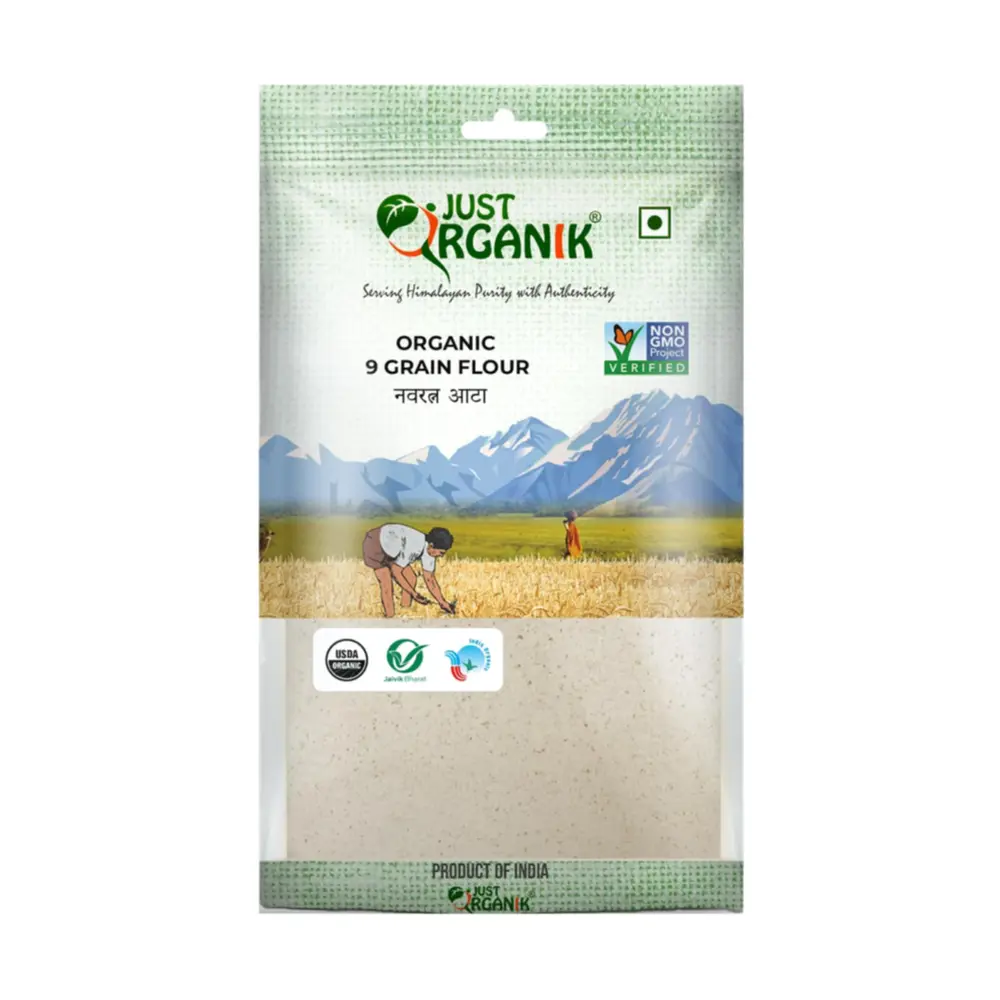 Bột 9 Loại Hạt Hữu Cơ, Organic 9 Grains Flour (1kg) - JUST ORGANIK