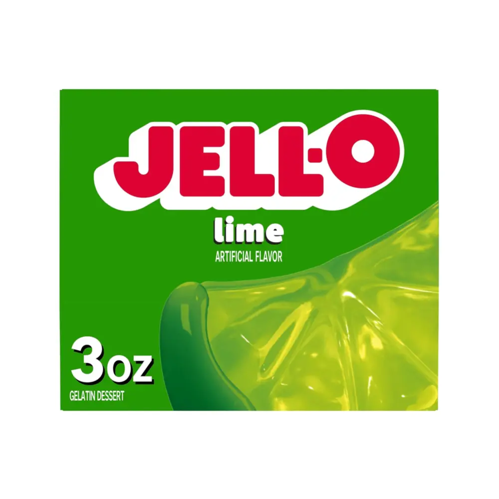 Bột Rau Câu Vị Chanh Xanh, Gelatin Dessert, Lime, 3 oz (85g) - JELL-O