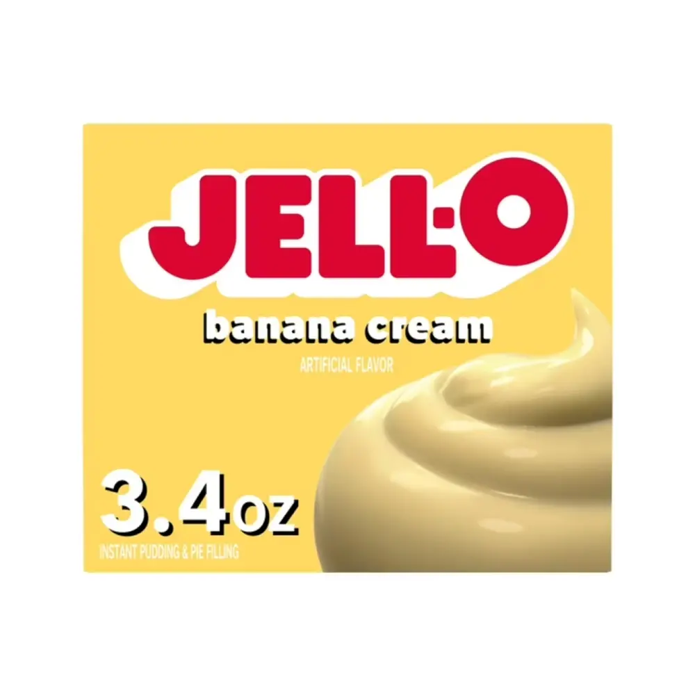 Bột Làm Pudding & Kem Vị Chuối, Pudding & Pie Filling, Banana Cream, 3.4 oz (96g) - JELL-O