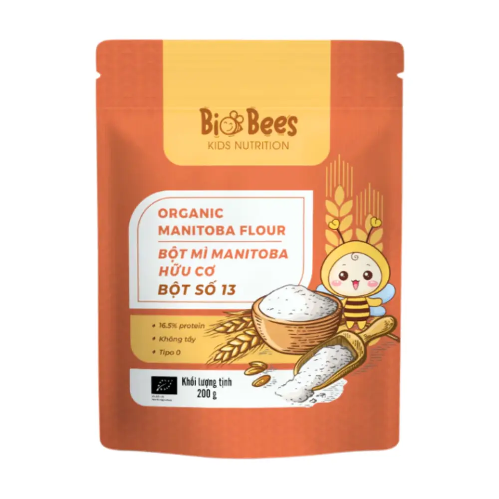 Bột Mì Manitoba Hữu Cơ Số 13, Organic Manitoba Flour (200g) - BIO BEES