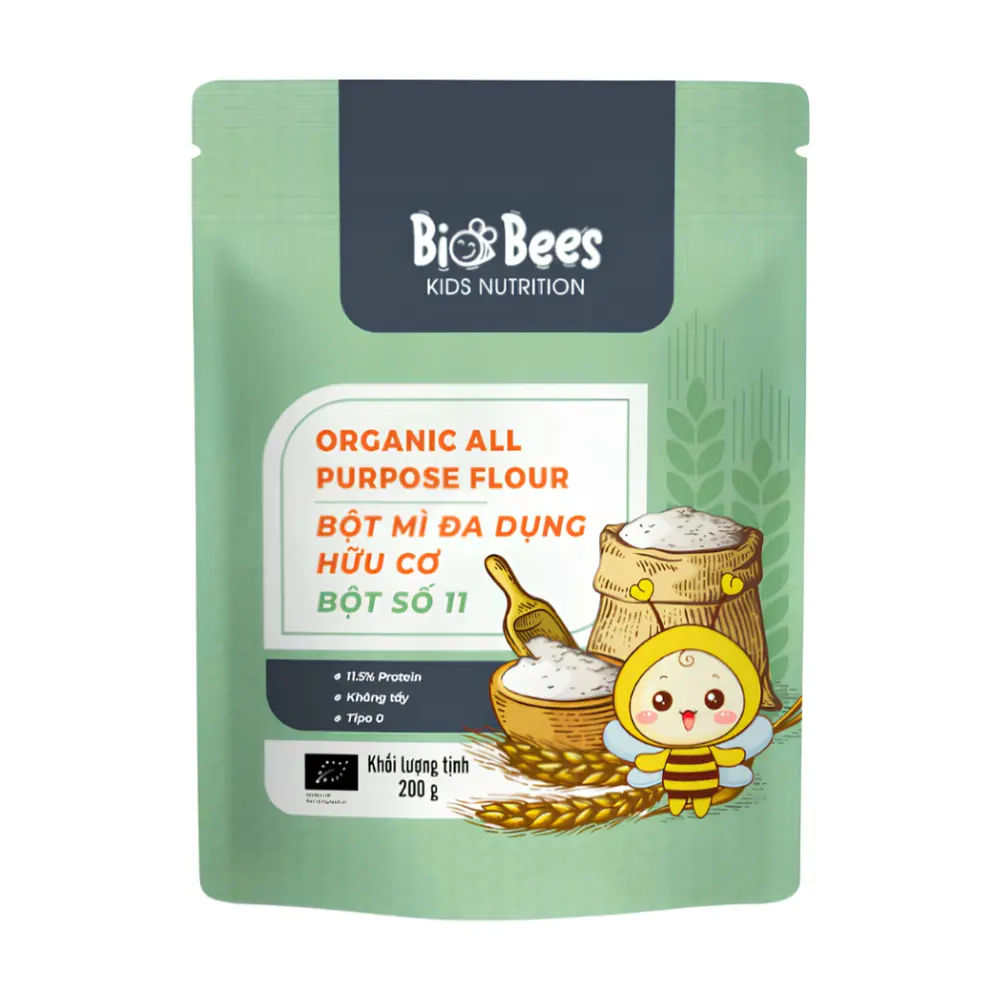 Bột Mì Đa Dụng Hữu Cơ Số 11, Organic All Purpose Flour (200g) - BIO BEES