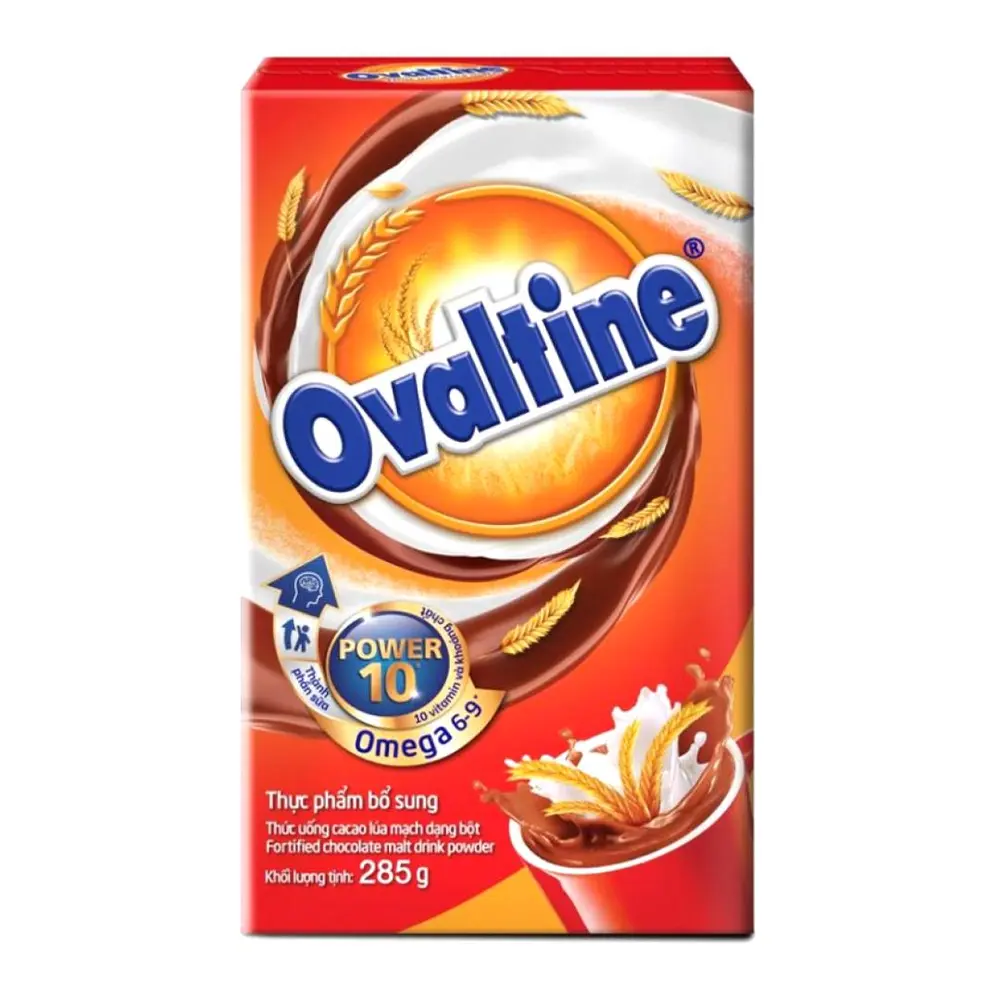 Thức Uống Cacao Lúa Mạch Dạng Bột, Fortified Chocolate Malt Drink Powder (285g) - OVALTINE