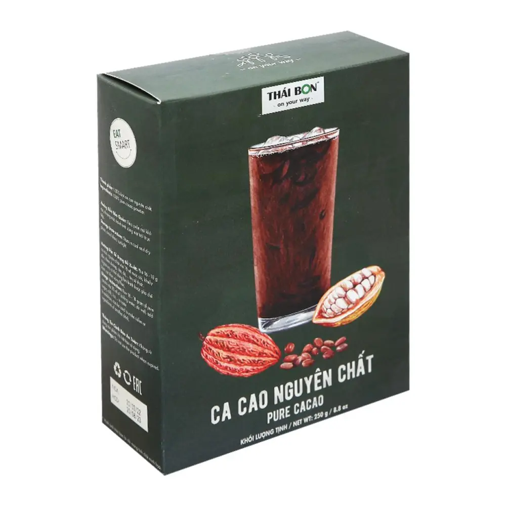 Ca Cao Nguyên Chất, Pure Cacao, 4 oz (115g) - THAI BON