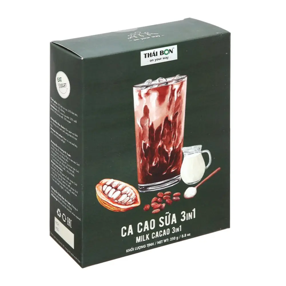 Ca Cao Sữa 3 in 1, Milk Cacao 3 in 1, 4.2 oz (120g) - THAI BON
