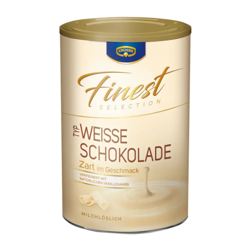Bột Cacao Trắng Pha Socola Nóng, Finest Selection, Weisse Schokolade (300g) - KRUGER