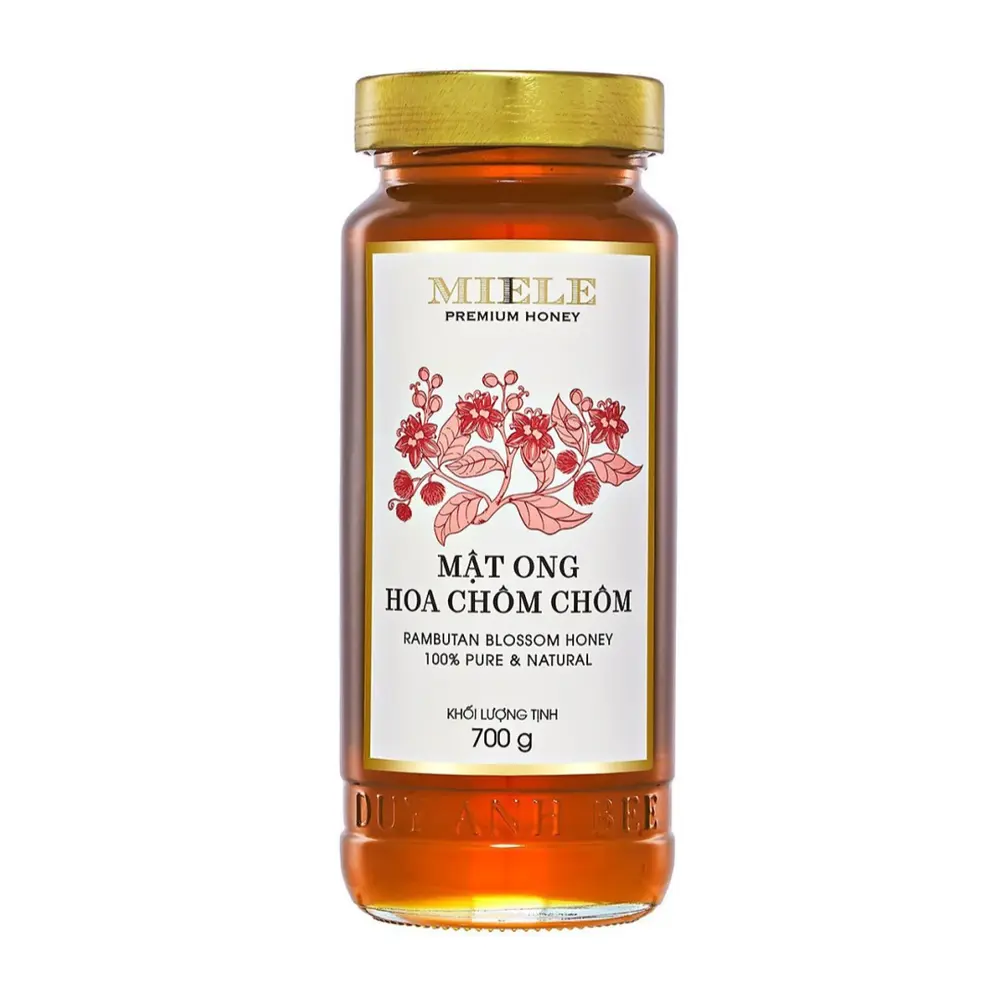 Mật Ong Hoa Chôm Chôm, Rambutan Blossom Honey, 100% Pure & Natural (700g) - MIELE
