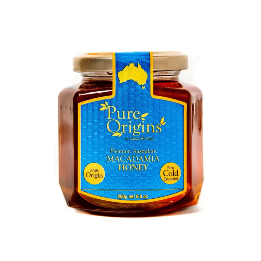 Mật Ong Macadamia, Premium Australian Macadamia Honey, 8.8 oz (250g) - PURE ORIGINS