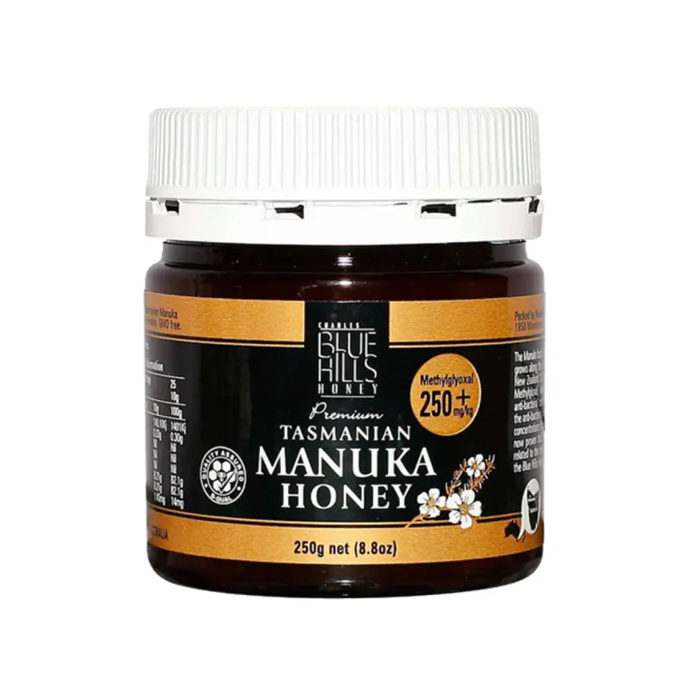 Mật Ong Manuka, Premium Tasmanian Manuka Honey, MGO 250+, 8.8 oz (250g) - BLUE HILLS HONEY