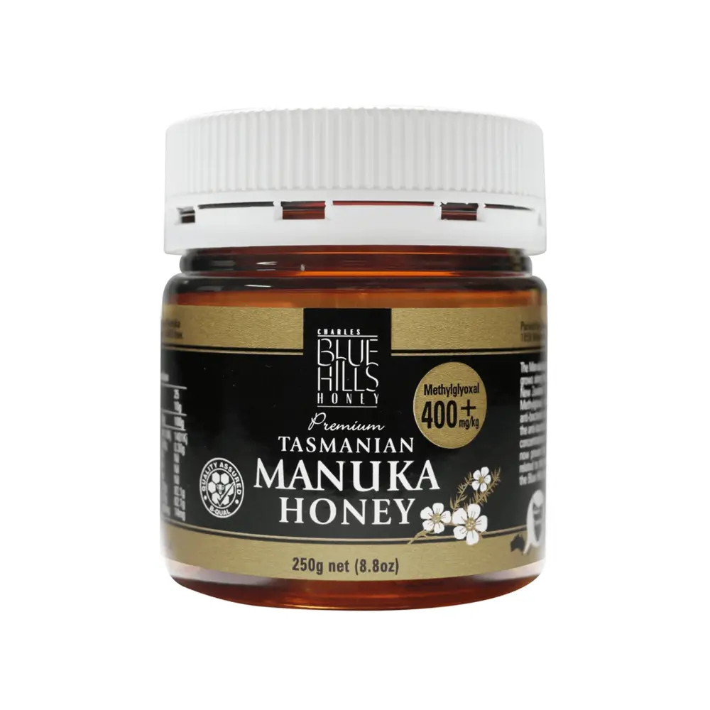 Mật Ong Manuka, Premium Tasmanian Manuka Honey, MGO 400+, 8.8 oz (250g) - BLUE HILLS HONEY