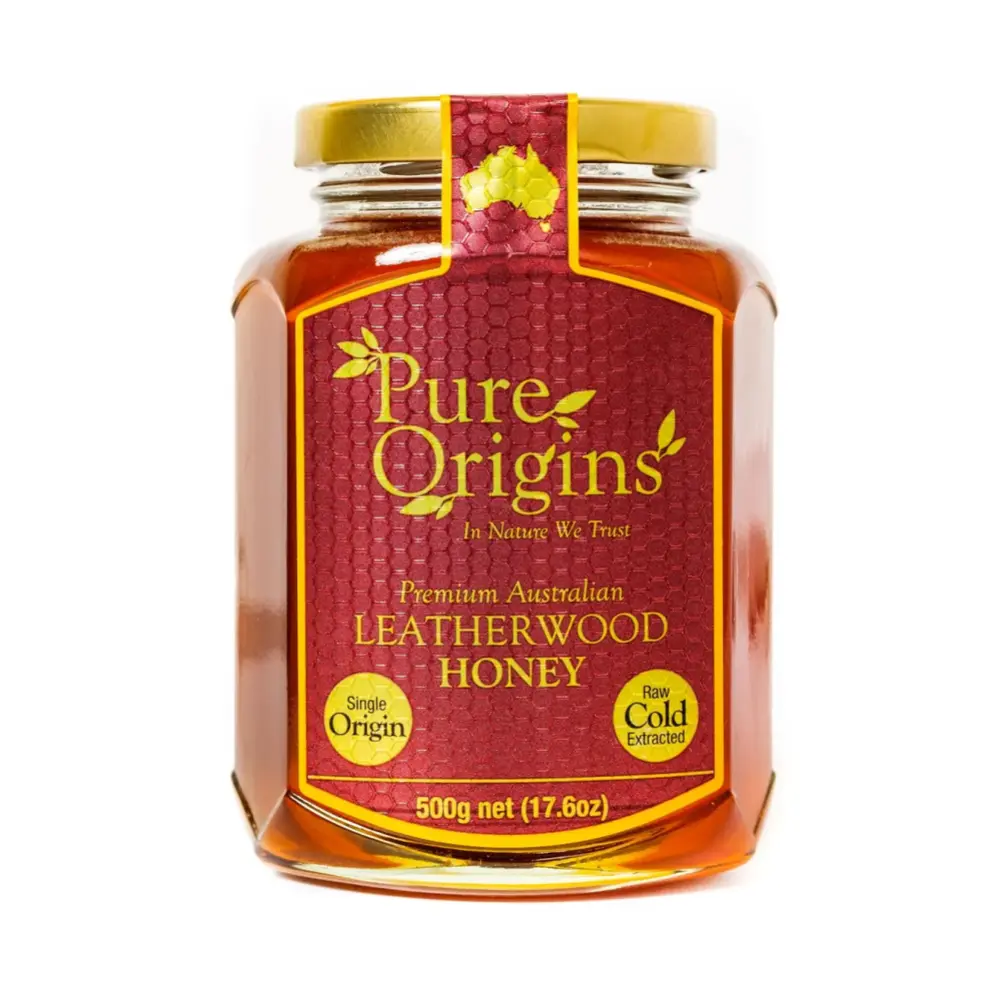 Mật Ong Leatherwood, Premium Australian Organic Leatherwood Honey, 17.6 oz (500g) - PURE ORIGINS