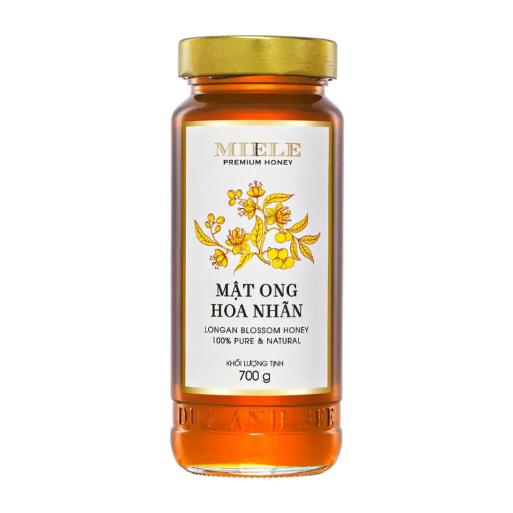 Mật Ong Hoa Nhãn, Longan Blossom Honey, 100% Pure & Natural (700g) - MIELE