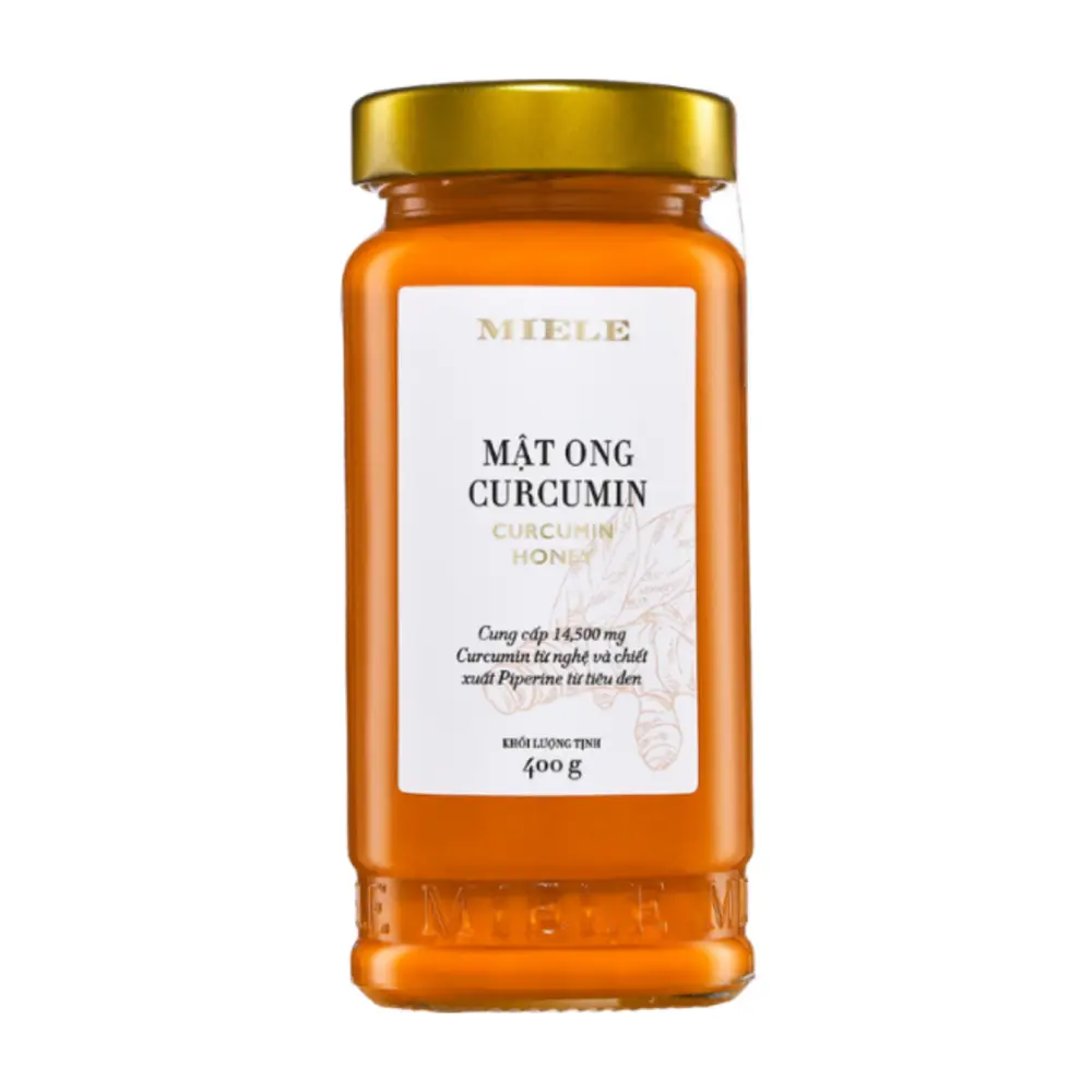 Mật Ong Tinh Bột Nghệ, Curcumin Honey (400g) - MIELE