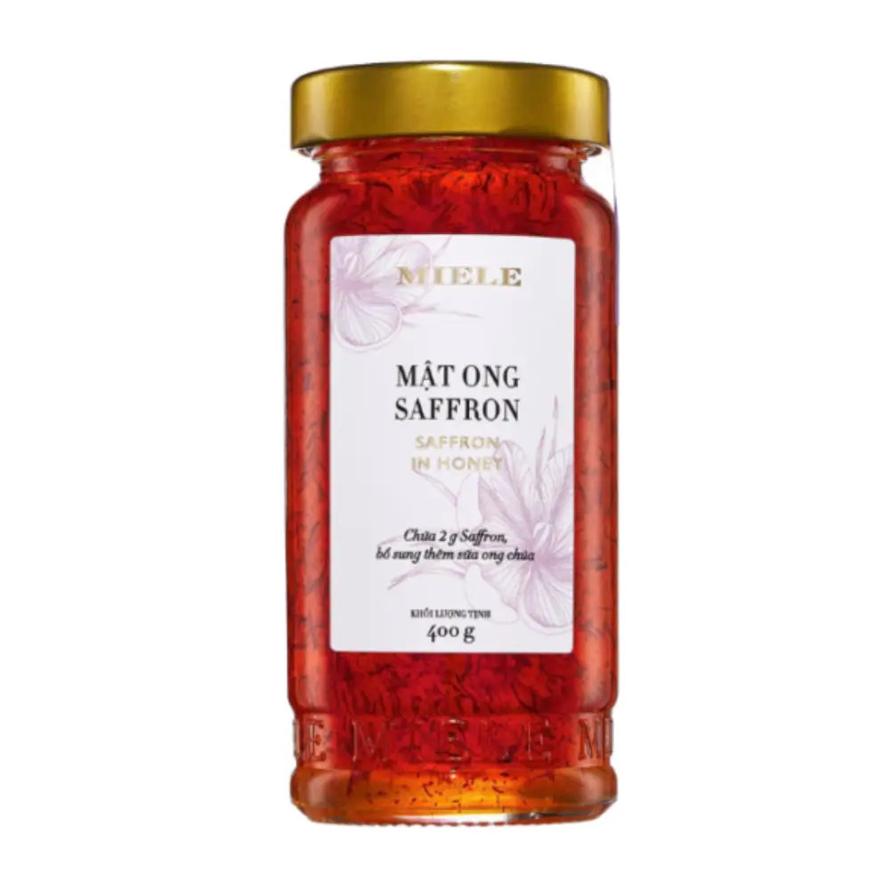 Mật Ong Saffron, Saffron in Honey (400g) - MIELE