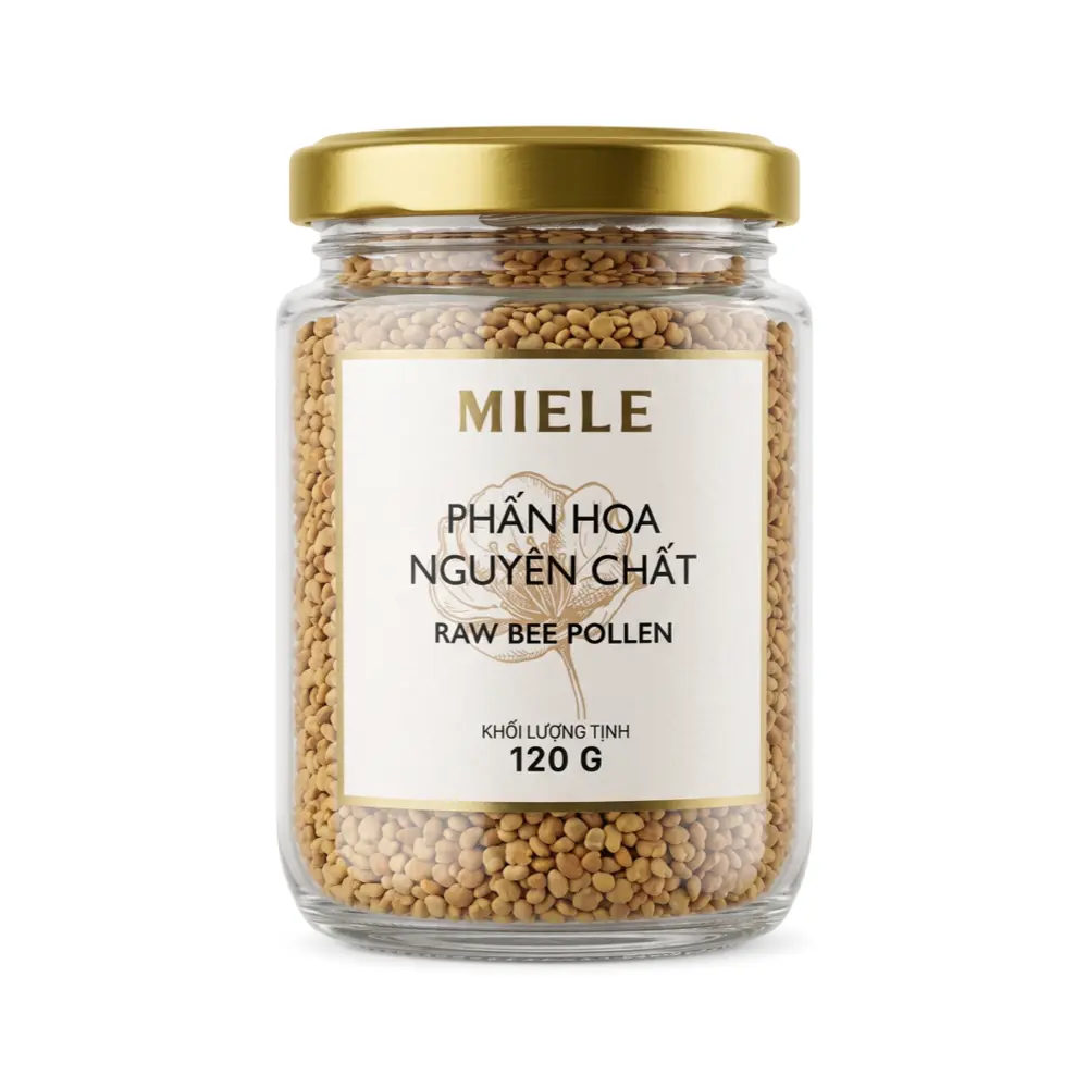 Phấn Hoa Nguyên Chất, Raw Bee Pollen (120g) - MIELE