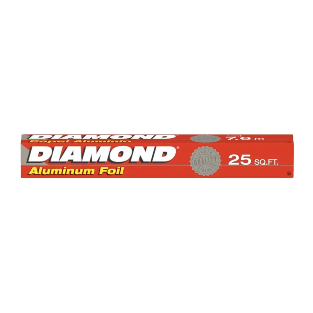Giấy Bạc Nướng Thực Phẩm, Aluminum Foil, 25 sq.ft (7.62m x 30.4cm) - DIAMOND