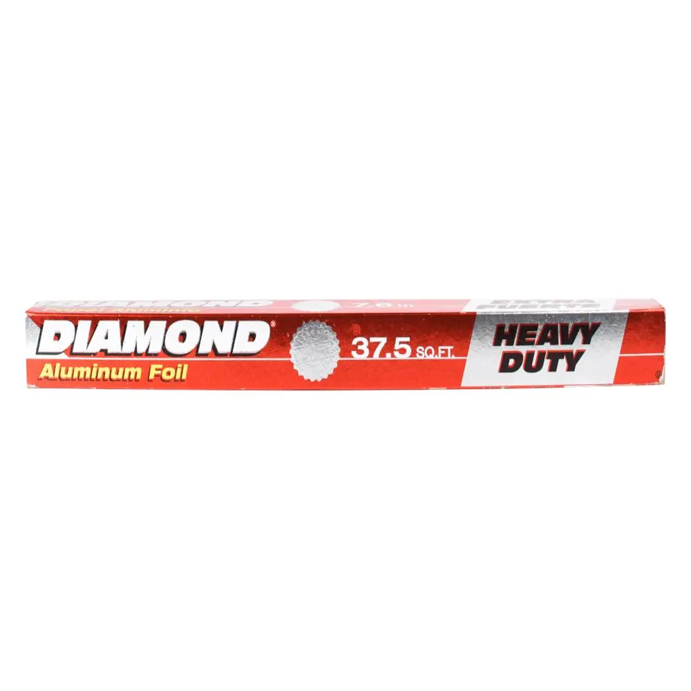 Giấy Bạc Nướng Thực Phẩm, Aluminum Foil, Heavy Duty, 37.5 sq.ft (45.7cm x 7.62m) - DIAMOND