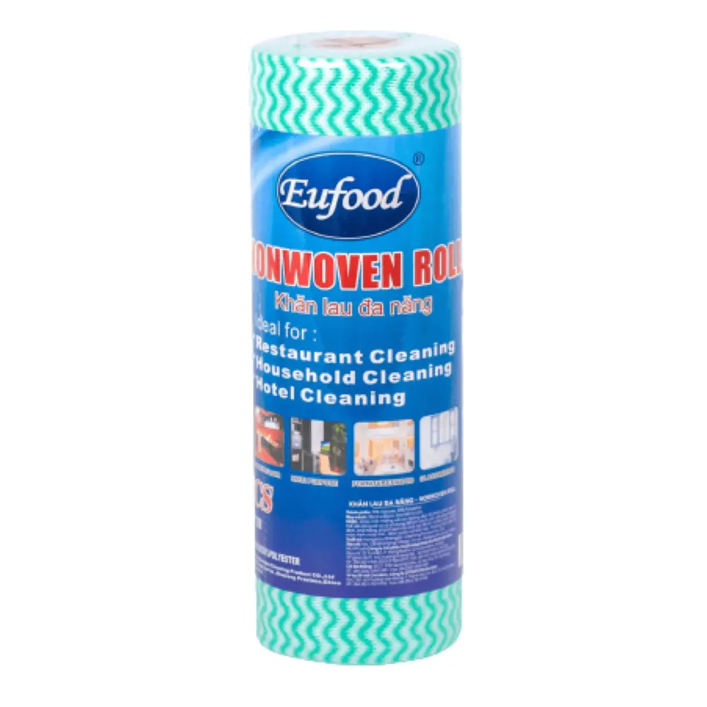 Khăn Lau Đa Năng, Nonwoven Roll, 33 Cái (25 x 50cm) - EUFOOD