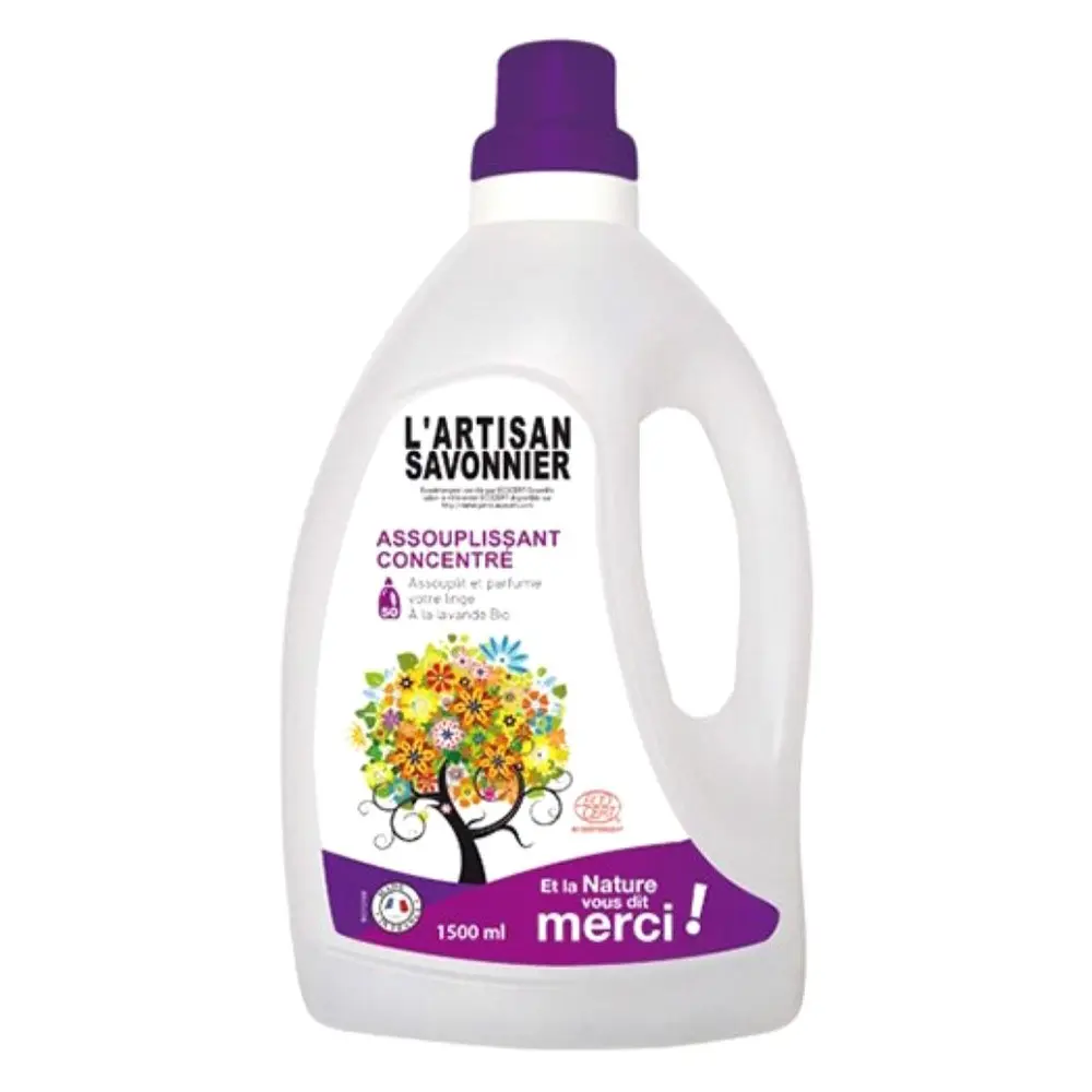 Nước Xả Sinh Học Hoa Oải Hương, Fabric Softener, Assouplissant Concentré (1500ml) - L'ARTISAN SAVONNIER
