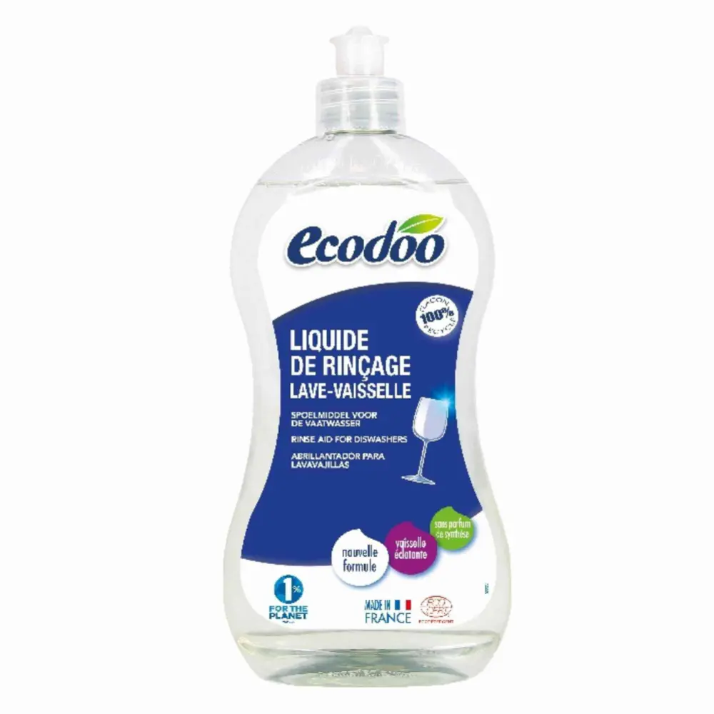 Nước Rửa Cho Máy Rửa Chén, Liquide de Rincage, Lave-Vaisselle (500ml) - ECODOO