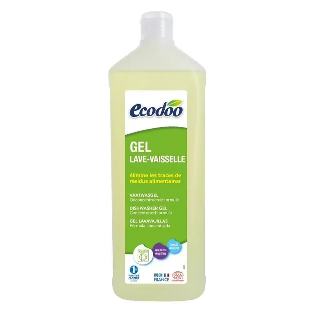 Gel Rửa Chén Sinh Học Cho Máy, Gel Lave-Vaisselle (1L) - ECODOO