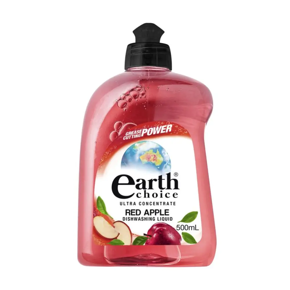 Nước Rửa Chén Đậm Đặc Hương Táo, Ultra Concentrate Dishwashing Liquid, Red Apple (500ml) - EARTH CHOICE