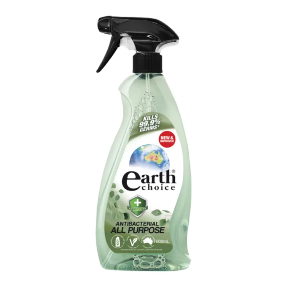 Nước Lau Đa Dụng Kháng Khuẩn, Antibacterial All Purpose Spray & Clean (600ml) - EARTH CHOICE