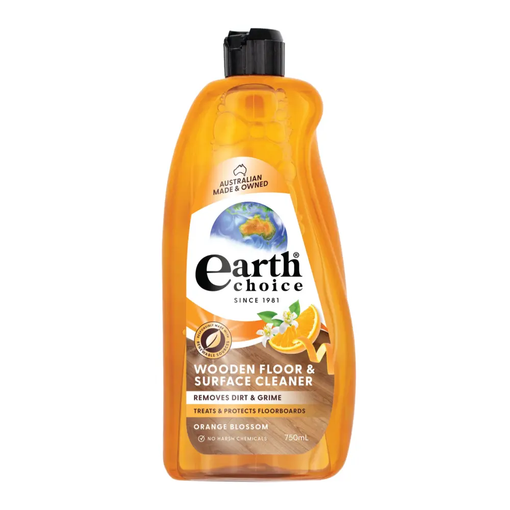 Nước Lau Sàn & Đồ Gỗ Hương Cam, Wooden Floor & Surface Cleaner, Orange Blossom (750ml) - EARTH CHOICE