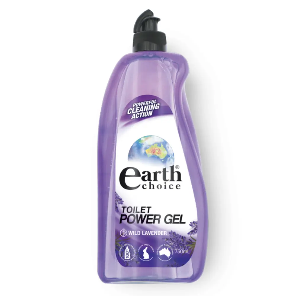 Nước Tẩy Rửa Nhà Vệ Sinh, Toilet Power Gel, Wild Lavender (750ml) - EARTH CHOICE