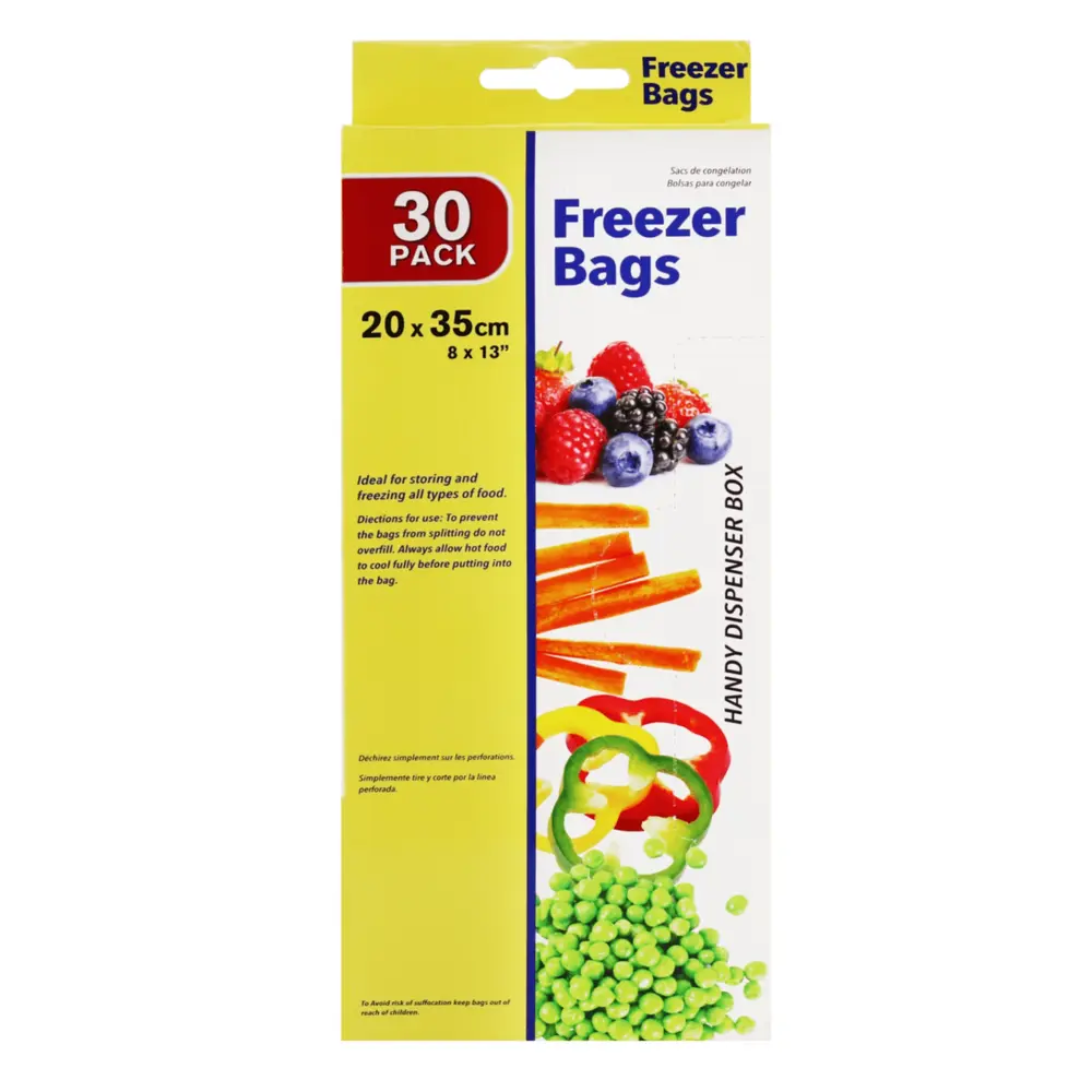 Túi Đựng Thực Phẩm Trong Tủ Đông, Freezer Bags, 30 Cái (20 x 35cm) - UNCLE BILLS