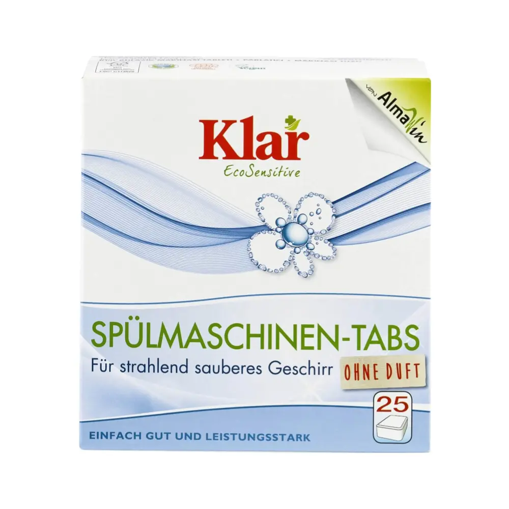 Viên Rửa Bát Cho Máy Rửa Bát, Spulmaschinen-Tabs, Dishwashing Tabs, 25 Viên (500g) - KLAR