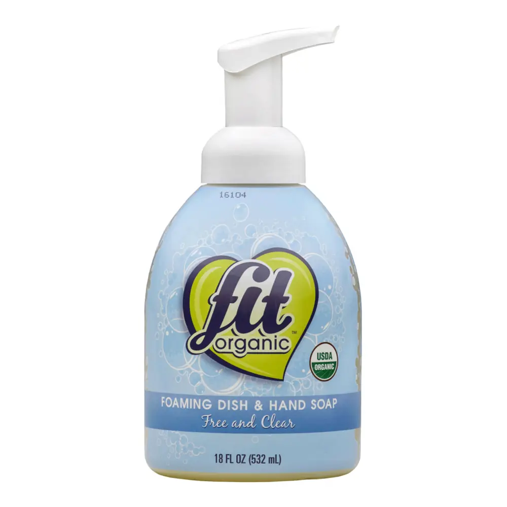 Nước Rửa Chén & Rửa Tay, Foaming Dish & Hand Soap, Lemongrass Tangerine, 18 fl oz (532ml) - FIT ORGANIC