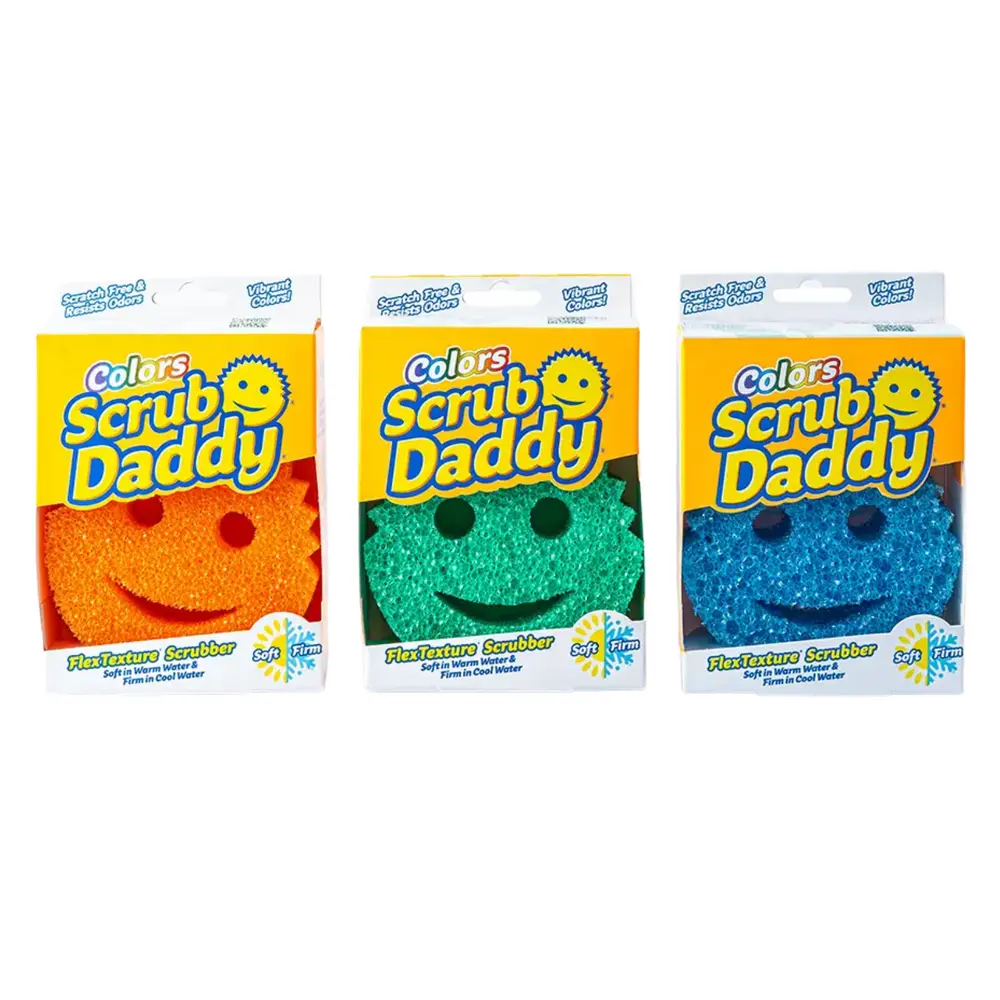 Miếng Bọt Biển Mặt Cười Lau Chùi Đa Năng Màu Sắc, Colors FlexTexture Scrubber - SCRUB DADDY