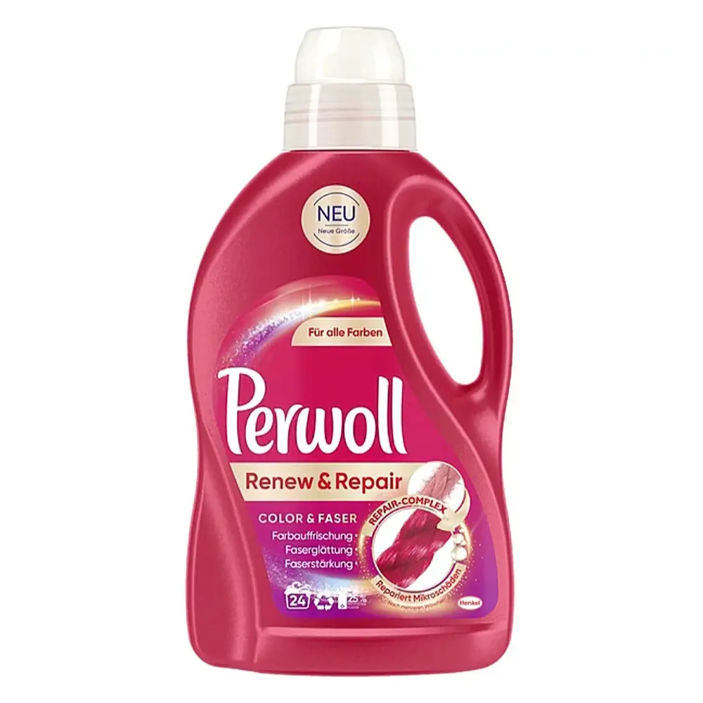 Nước Giặt Cho Vải Màu, Renew & Repair Laundry Detergent, Color & Faser, 24 Lần Giặt (1.44L) - PERWOLL