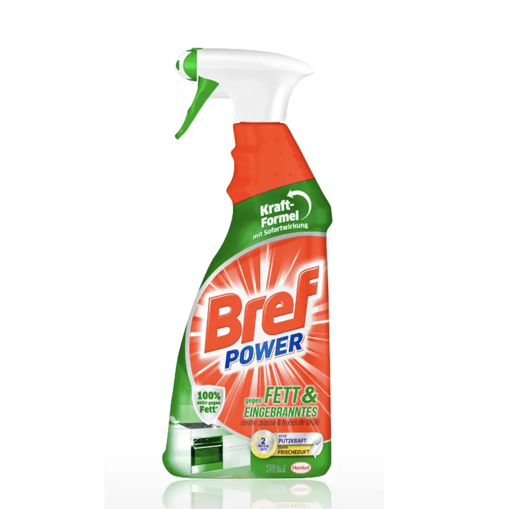 Nước Tẩy Rửa Đa Năng, Power Fett & Eingebranntes, Cleaner Spray (750ml) - BREF