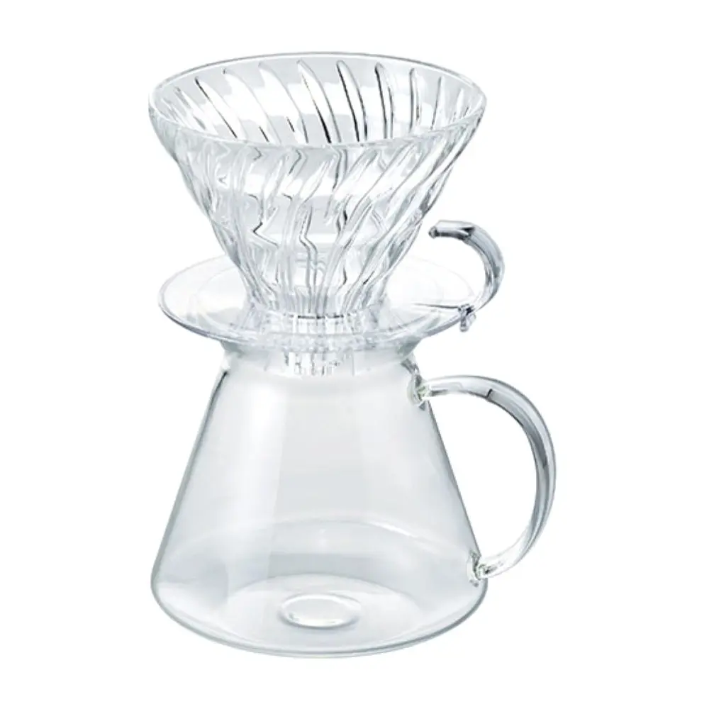 Bộ Bình Thủy Tinh Pha Cà Phê, V60 Glass Brewing Kit, S-VGBK-02-T (14.6 x 12 x 19.5cm) - HARIO