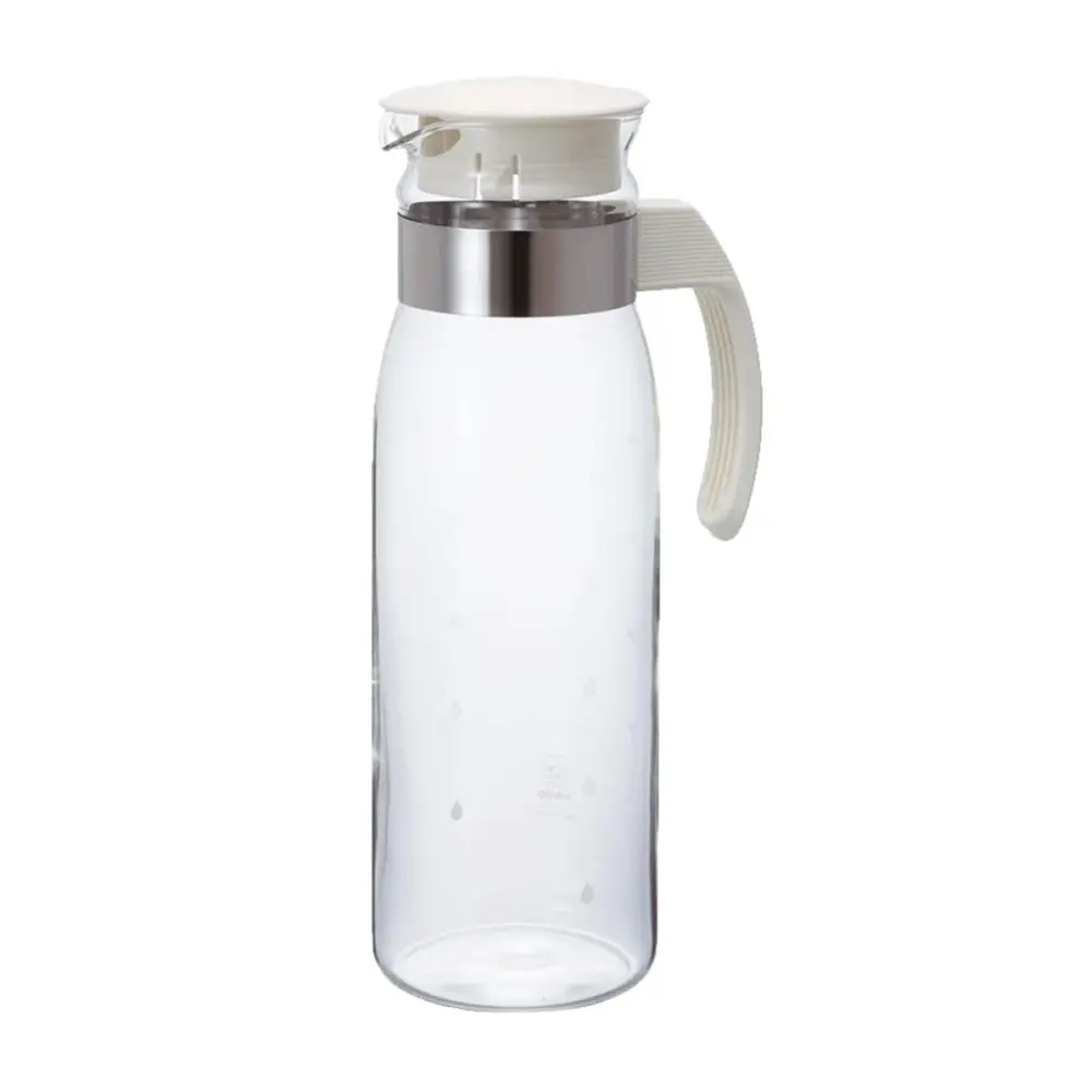 Bình Thủy Tinh Trắng, Refrigerator Pot Slim, 1.4L, RPLN-14-OW (13.5 x 9.2 x 28.8cm) - HARIO