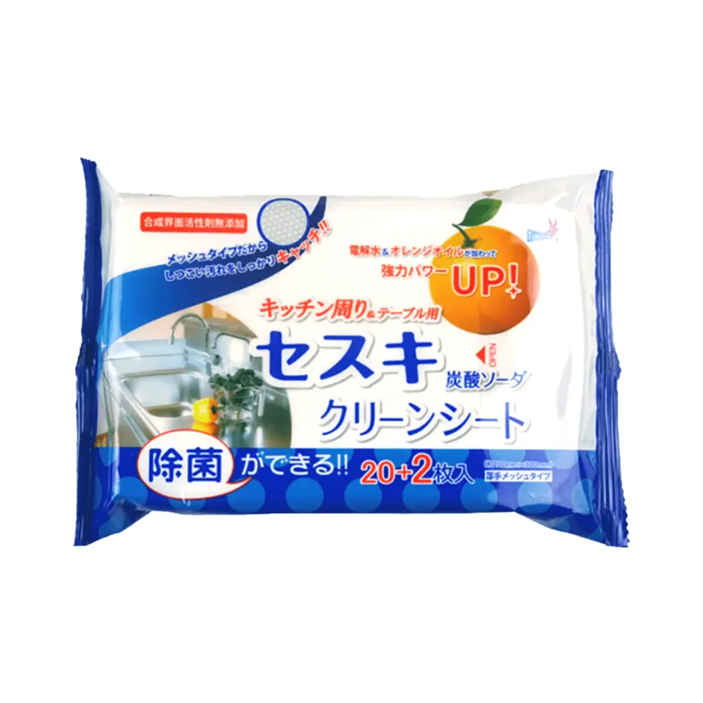 Khăn Giấy Ướt Kháng Khuẩn Lau Bếp, Tipo`s, Anti-Bacteria Kitchen Wet Wipes, 22 Tờ (200 x 300mm) - YUWA