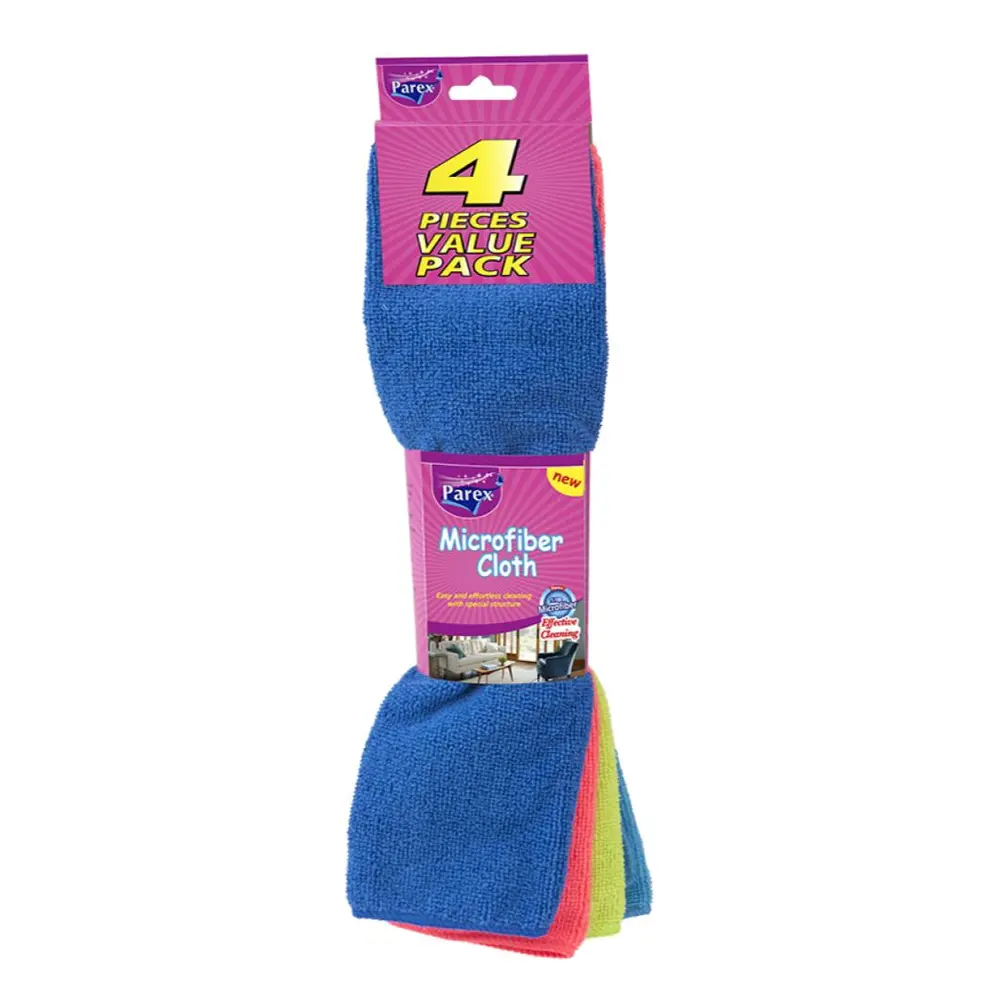 Khăn Lau Tiện Lợi, Trend, Microfibre Cloth, 4 Miếng (38 x 28cm) - PAREX