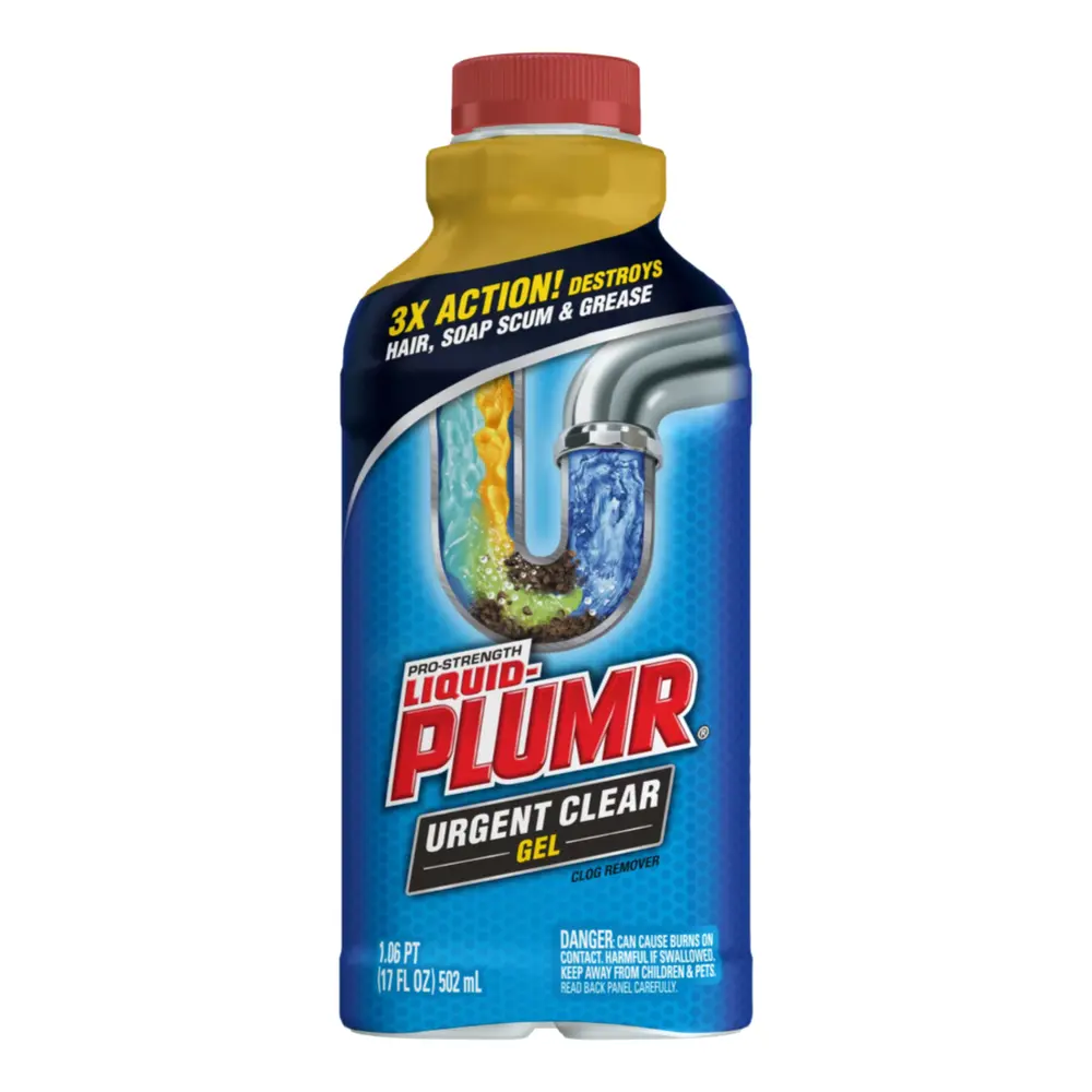 Gel Tẩy Thông Cống, Pro-Strength Urgent Clear Gel, Clog Remover, 17 fl oz (502g) - LIQUID-PLUMR