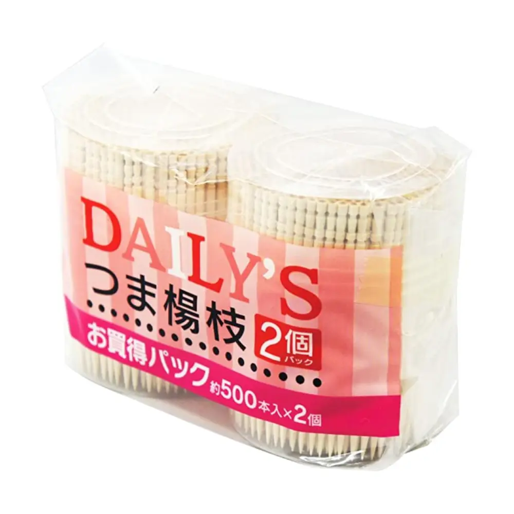 Tăm Xỉa Răng, Bamboo Toothpick, 2 Bó, 1000 Cây - DAILY'S