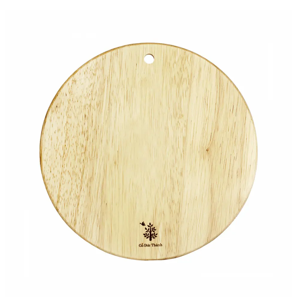 Thớt Tròn Mỏng, Thin Round Wooden Chopping Board (22 x 22 x 0.95cm) - GO DUC THANH
