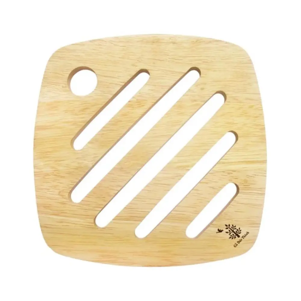Rế Bầu Lót Nồi Đa Năng, Wooden Pan Coaster (18 x 18 x 1cm) - GO DUC THANH