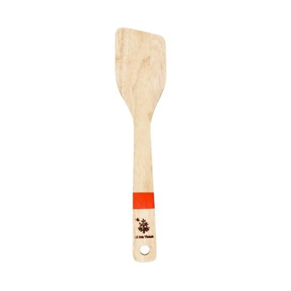 Vá Gỗ Cán Màu, Wood Wok Spatula Cooking Utensil (29 x 6.1 x 0.8cm) - GO DUC THANH