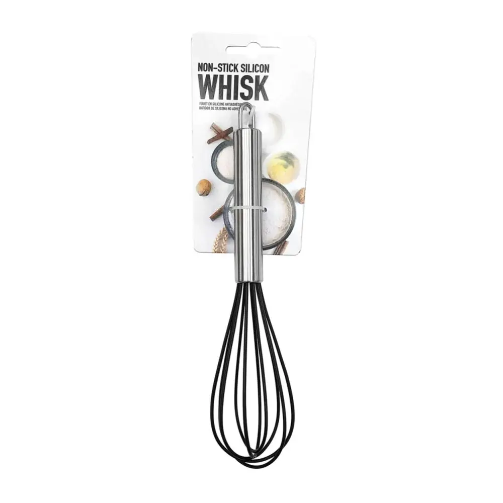 Muỗng Đánh Trứng Silicon Không Dính, Non-Stick Silicon Whisk (22.86cm) - UNCLE BILLS