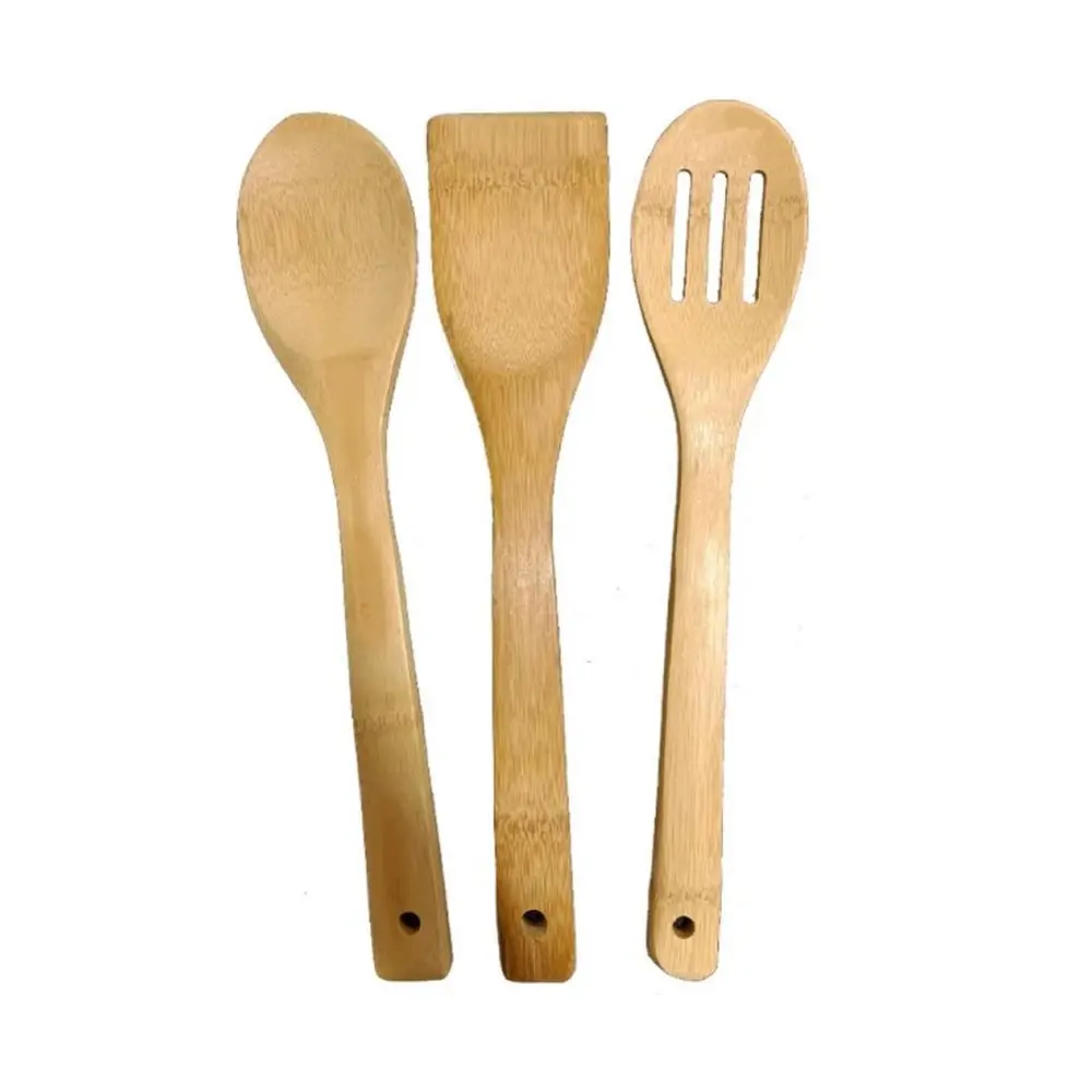Bộ Dụng Cụ Nấu Ăn Bằng Gỗ, Wooden Cooking Utensil Set, Bộ 3 Cái - UNCLE BILLS