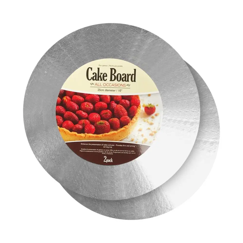 Đế Lót Giấy Bạc Đựng Bánh, Silver Cake Board (25cm) - UNCLE BILLS